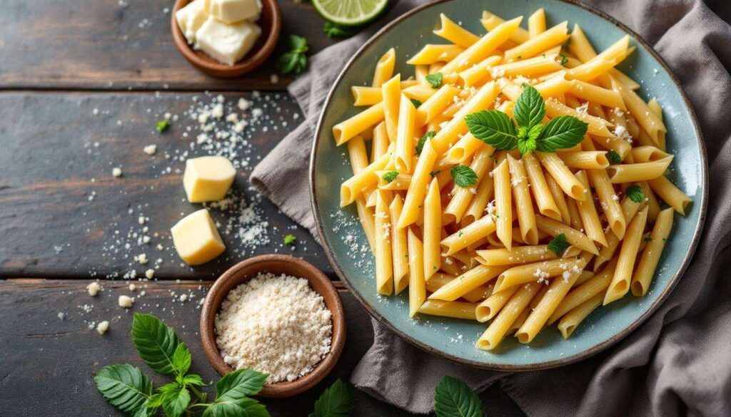Penne cremose Grana Padano e lime: pronte in 20 minuti, con crosta croccante
