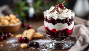 Foresta Nera in bicchiere: la monoporzione facile con panna, amarene e cacao