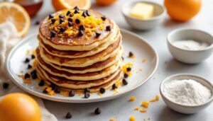 Non i soliti pancake: questa versione con arancia e cioccolato è una coccola al mattino