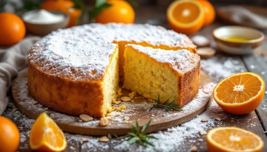 Torta arance e mandorle senza burro: soffice, umida e profumata (facilissima)