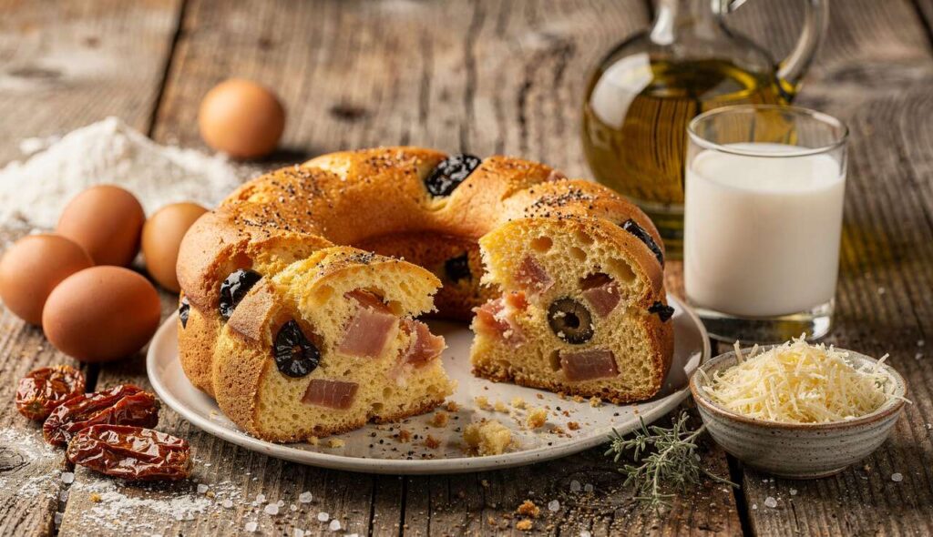 Ciambellone Salato del Contadino Ricetta veloce con Fetta Fragrante