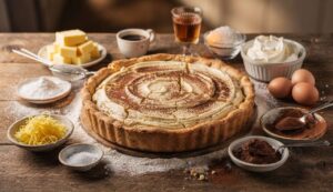 Crostata tiramisù cotta: dolce ripieno di crema al mascarpone