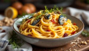 Pasta con le sarde alla siciliana: la ricetta autentica con finocchietto e pinoli