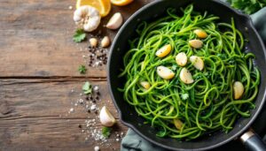 Agretti in padella con aglio e limone: il contorno primaverile pronto in 10 minuti