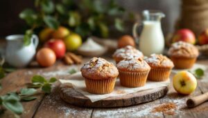 Muffin alle mele senza burro: soffici e profumati, pronti con un solo stampo