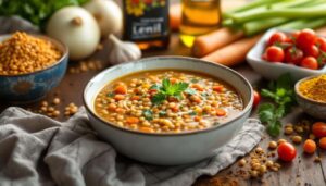 Zuppa di lenticchie e curcuma: il piatto proteico che scalda le sere ancora fredde