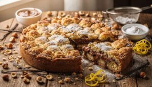 Sbriciolata alla Nutella: croccante fuori e cremosa dentro, pronta in 20 minuti