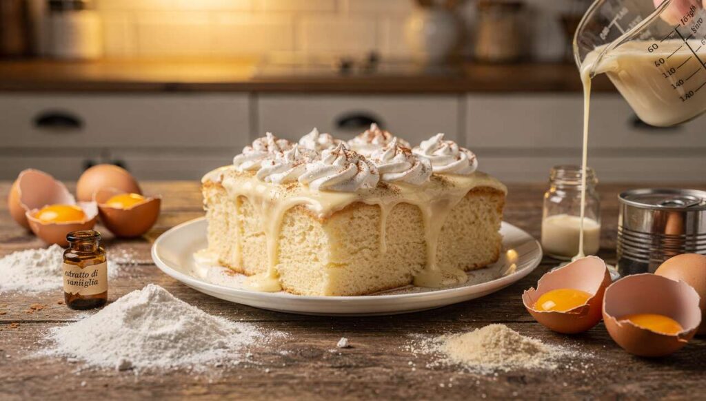 Ricetta Torta Tres Leches: torta ai 3 Latti dell'America Latina