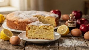TORTA di MELE Soffice al Limone ricetta semplice del dolce altissimo fatto in casa