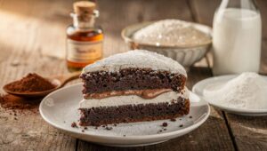 TORTA MORETTA facile, soffice e golosa, farcita con panna e crema di nocciole