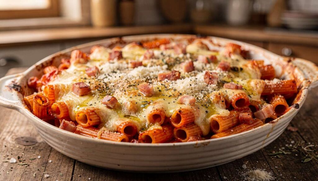 Rigatoni al forno sfizioso primo piatto facile e veloce